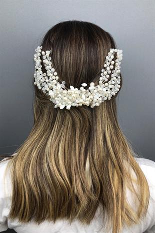 الجملة أنثراسايت رمادي Hürrem تاج الحناء الزفاف