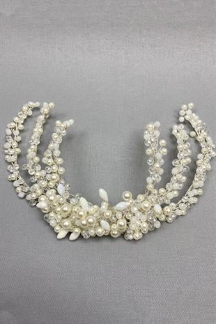 الجملة أنثراسايت رمادي Hürrem تاج الحناء الزفاف