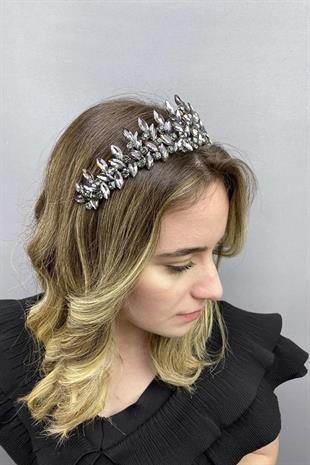 الجملة أنثراسايت رمادي سوبرا نموذج تاج الحناء الزفاف