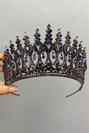 الجملة أنثراسايت الأرجواني الحناء تاج الزفاف الحناء