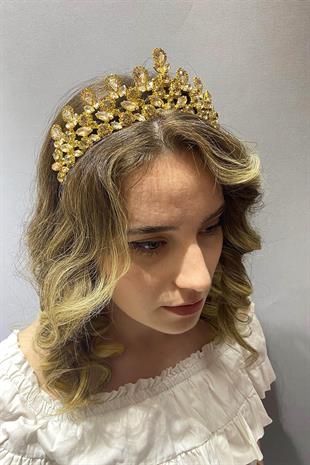 الجملة لون العسل بيتي نموذج تاج الحناء الزفاف