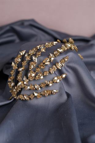 الجملة لون العسل جهين هيلين الشعر التبعي تاج الزفاف