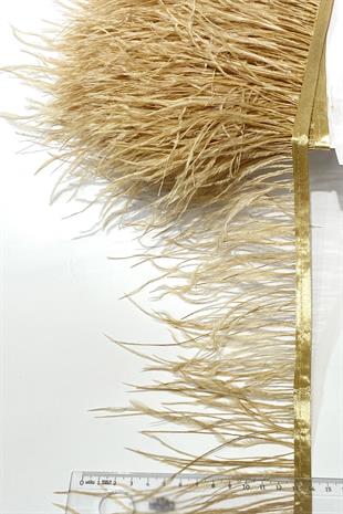 الجملة ريش نعام ملون عسلي 1 متر