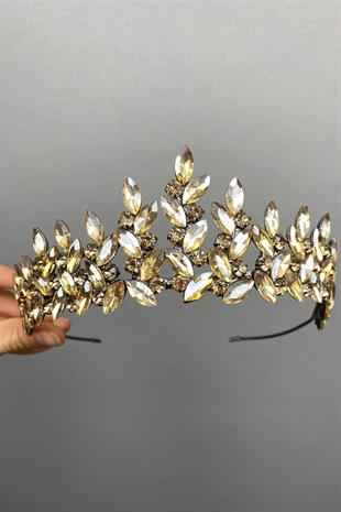 الجملة لون العسل تاج الحناء الزفاف