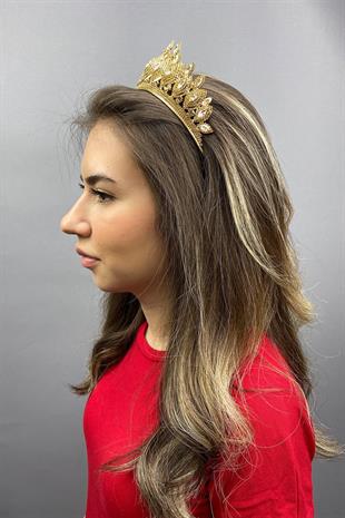 الجملة لون العسل هيرا نموذج تاج الحناء الزفاف