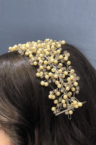 الجملة لون العسل لؤلؤة وكريستال الشعر التبعي