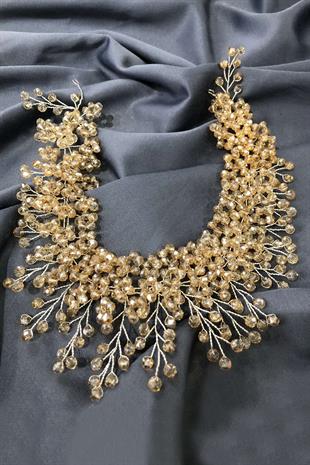 الجملة العسل الكريستال الملون الشعر وملحقات الحجاب