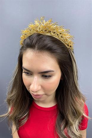 الجملة لون العسل زهرة نموذج تاج الحناء الزفاف