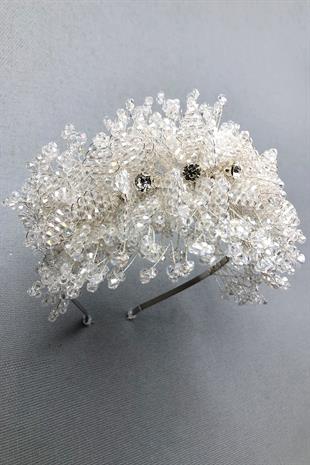 Wholesale Bellatrix White Crystal Stone Bridal and Henna Crown