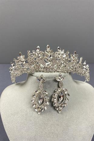 الجملة تاج الزفاف Belur ومجموعة القرط قطرة