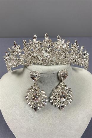 الجملة تاج الزفاف Belur ومجموعة القرط قطرة