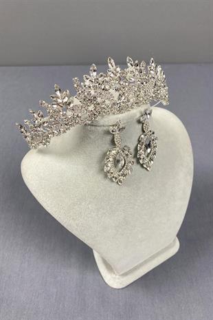 الجملة تاج الزفاف Belur ومجموعة القرط قطرة