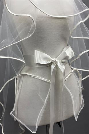 الجملة الأنابيب البيضاء الحجاب الزفاف الحناء الحجاب الوجه