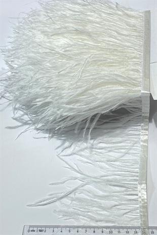 الجملة الأبيض النعامة ريشة 1 طن متري