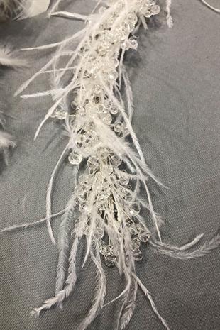 الجملة الرياح البيضاء الكريستال عمامة الريشة والشعر التبعي