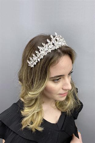 الجملة الأبيض سوبرا نموذج الزفاف تاج الحناء