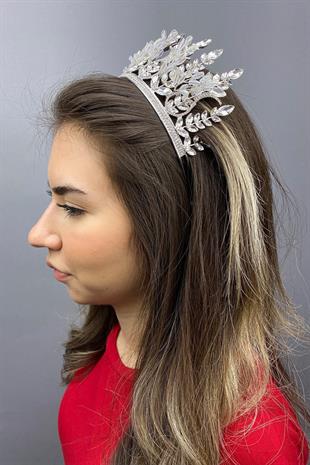 الجملة مجموعة بيضاء نموذج الزفاف تاج الحناء