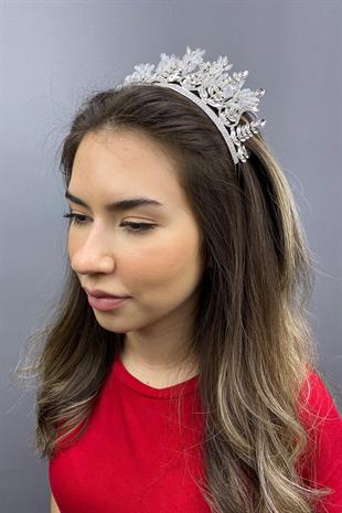 الجملة مجموعة بيضاء نموذج الزفاف تاج الحناء