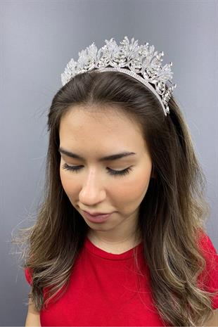 الجملة مجموعة بيضاء نموذج الزفاف تاج الحناء