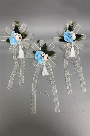 الجملة حزمة حقيبة وزخرفة سيارة القافلة 3 قطع الأزرق