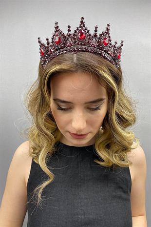 الجملة بورجوندي Ahu نموذج تاج الحناء الزفاف