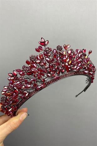 الجملة الخريف عنابي الزفاف وتاج الحناء