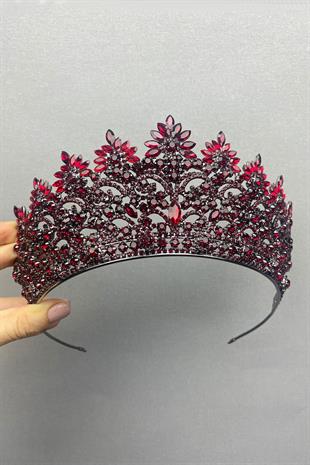 الجملة أنجلينا عنابي الحناء تاج الزفاف