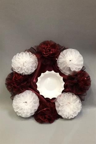 الجملة سلة الحنة البيضاء بورجوندي وصينية