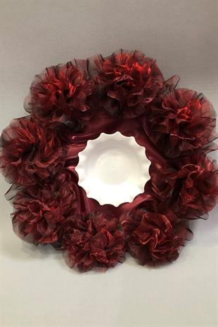 سلة وصينية الحناء بورجوندي بالجملة