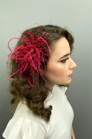 الجملة بورجوندي كريستال مطرز وأشعث الشعر التبعي