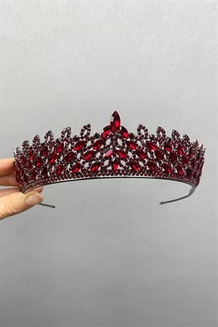 الجملة بورجوندي ميا حجر الحناء تاج الزفاف