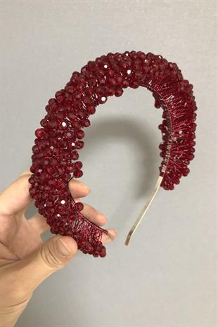 تاج الحناء الكريستالي الكثيف بورجوندي بالجملة