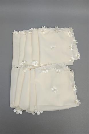 الجملة الفاخرة هالاي منديل مع نمط الأزهار 1 قطعة