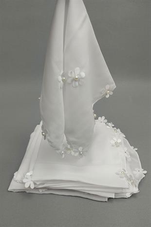 الجملة الفاخرة هالاي منديل مع نمط الأزهار 5 قطع