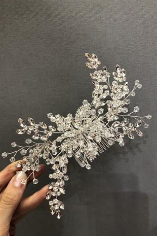 الجملة الأزهار مقطع الشعر مشط مطرز