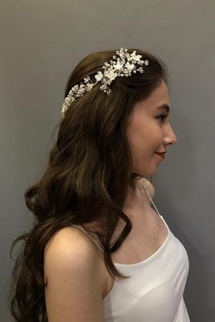 الجملة مزدوجة من جانب السهم اللؤلؤ الزفاف ملحقات الشعر