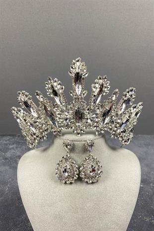 الجملة داليا ارتفاع حجر الزفاف ولي العهد مجموعة القرط المكوك