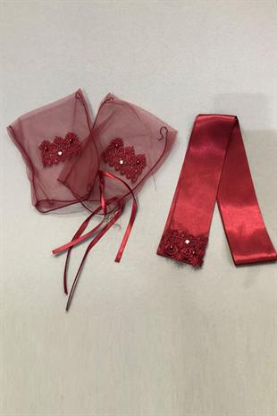 الجملة لاسي ستون الحجاب الزفاف الوجه