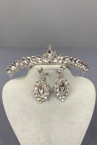 الجملة تاج الزفاف اللجنة الاقتصادية لأوروبا وأقراط الحجر المكوك