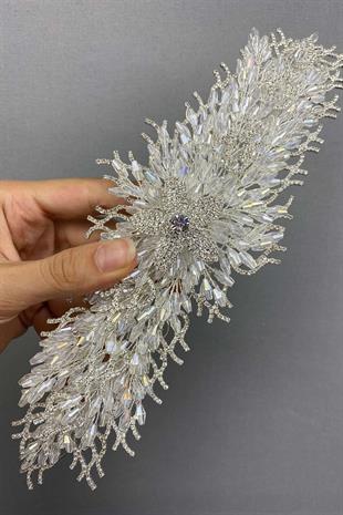 Wholesale Ella Crystal Beaded Bridal Crown