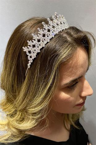 Wholesale Faylinn Zircon Stone Bridal Crown and Earrings