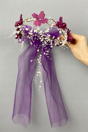 الجملة مخصص الزفاف الحناء تاج مع زهرة الكوبية مع القوس