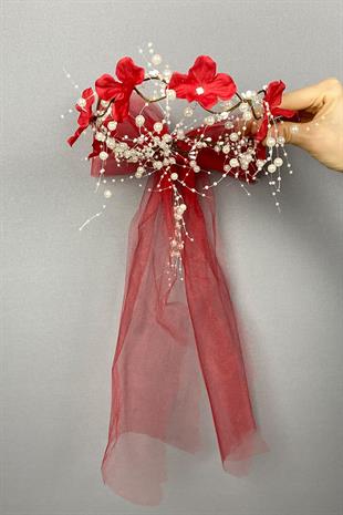 الجملة مخصص الزفاف الحناء تاج مع زهرة الكوبية مع القوس