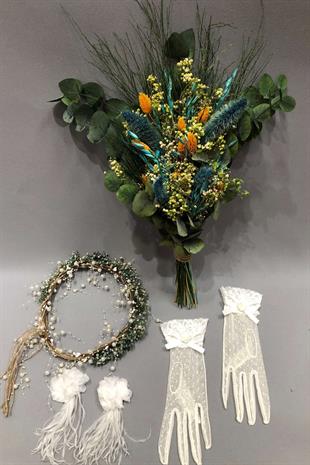 مجموعة باقة الزفاف بالصدمة الحقيقية بالجملة