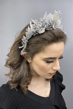Wholesale Gray Capella Hair and Turban Accessory