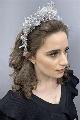Wholesale Gray Capella Hair and Turban Accessory