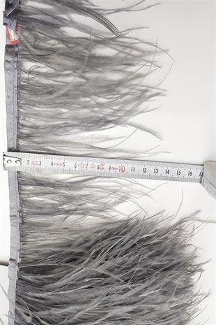 الجملة ريش نعام رمادي 1 متر