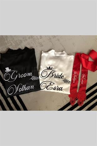 الجملة العروس العريس العروس والعريس خلع الملابس مجموعة ثوب