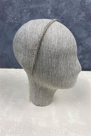 الجملة الفضة صف مزدوج المتدلية الزفاف تاج الشعر التبعي