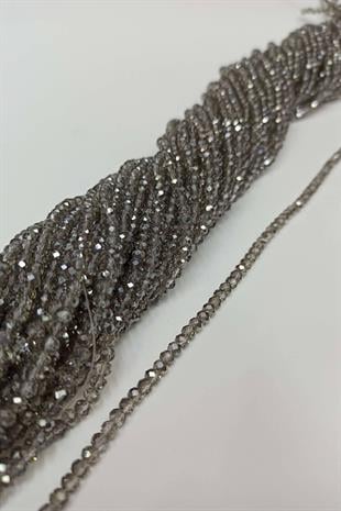 الجملة فضة كريستال الخرز 4 ملم